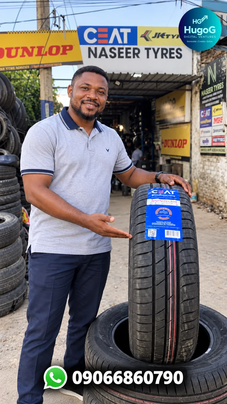 HugoG tyre promotion creative